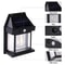 Solar Motion Sensor Wall Lantern with Retro Glow Outdoor Garden Light