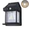 Solar Motion Sensor Wall Lantern with Retro Glow Outdoor Garden Light