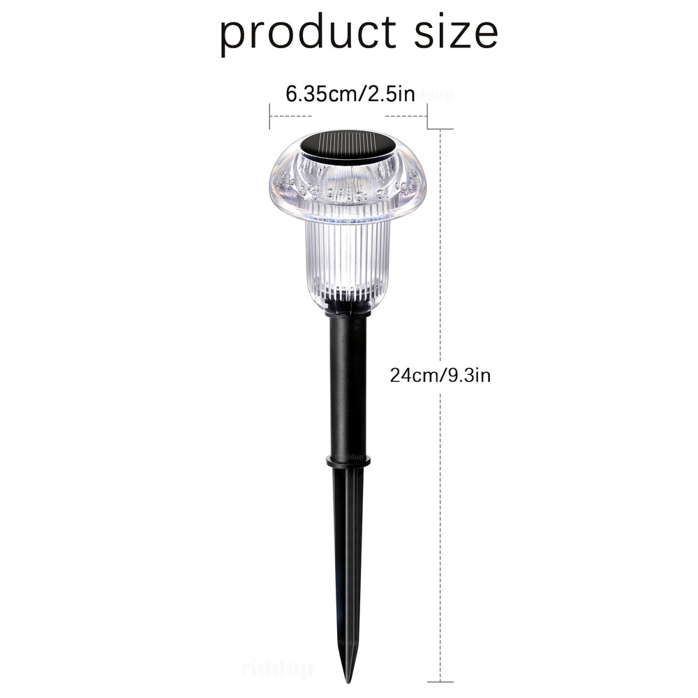 Solar Mushroom Pathway Lights Outdoor LED Garden Stakes for Walkways and Lawn Decor