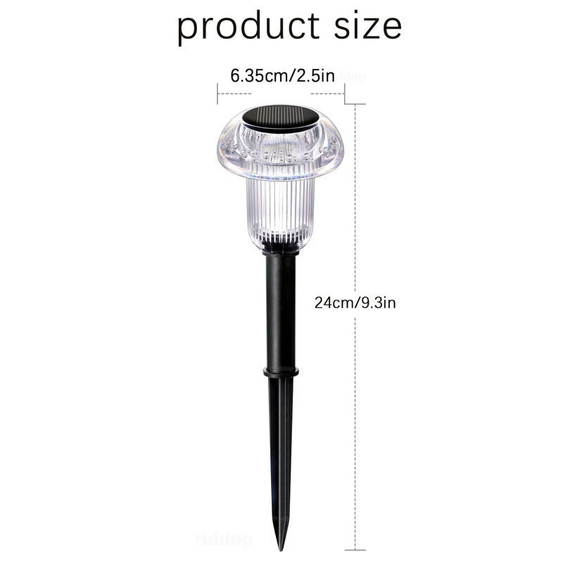 Solar Mushroom Pathway Lights Outdoor LED Garden Stakes for Walkways and Lawn Decor