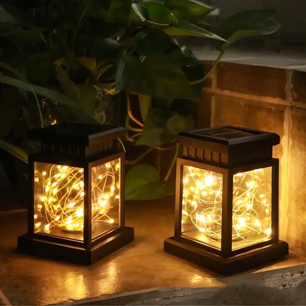 Solar Star Palace Lantern Waterproof Solar Garden Lantern Light for Outdoor Decor