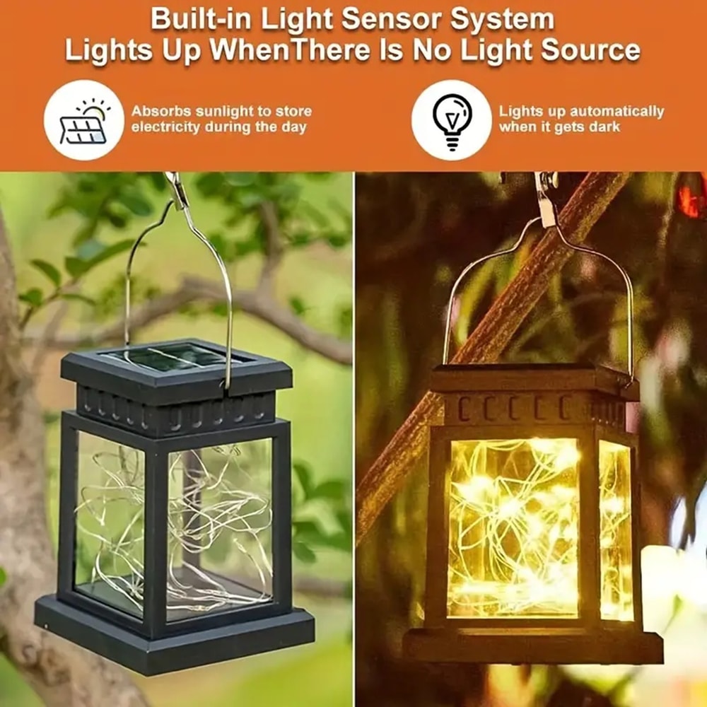 Solar Star Palace Lantern Waterproof Solar Garden Lantern Light for Outdoor Decor