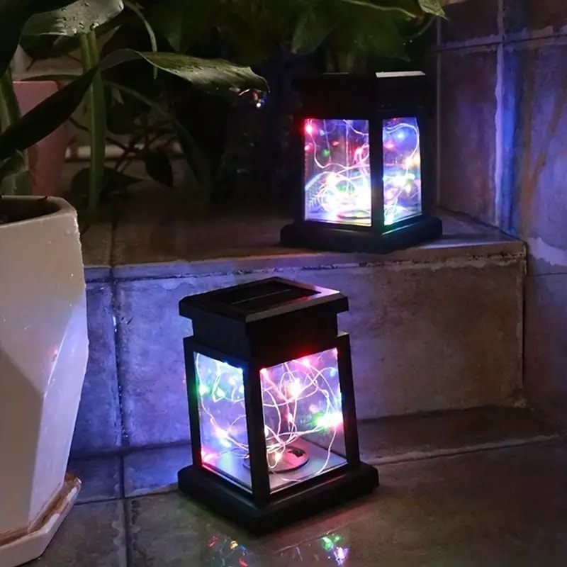 Solar Star Palace Lantern Waterproof Solar Garden Lantern Light for Outdoor Decor