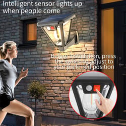solar led outdoor wall & floor lamp waterproof garden light