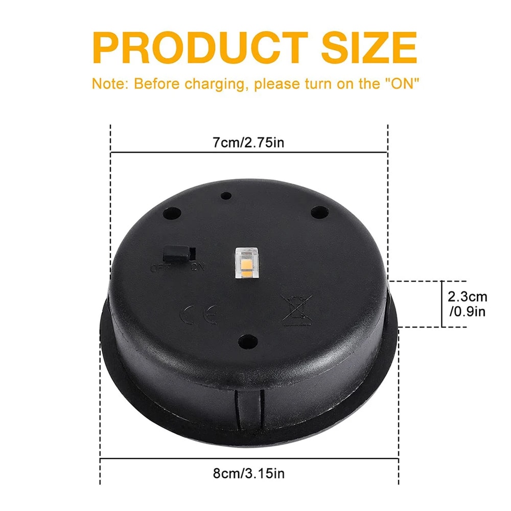 Solar Lantern Replacement Top LED Waterproof Garden Light Lid Solar Panel Cap 4