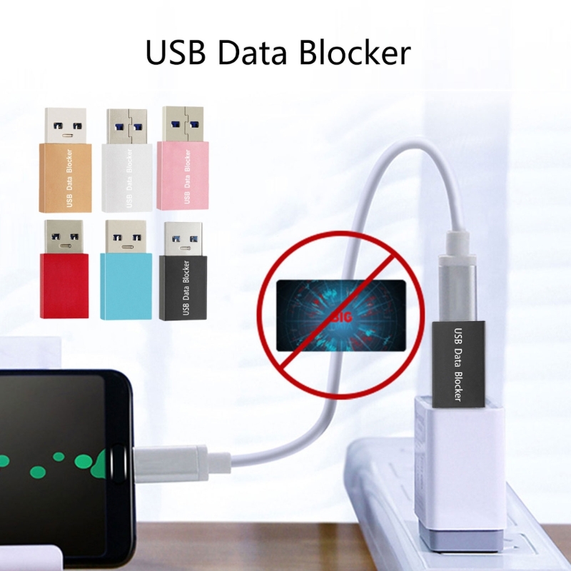 Secure USB Data Blocker Charging Adapter Fast Power Protector 1