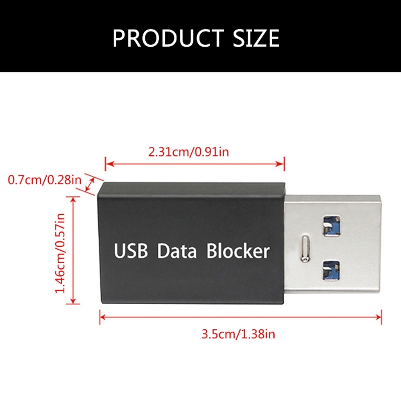 Secure USB Data Blocker Charging Adapter Fast Power Protector 2