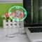 Mini USB Fan with Clock Display Flexible LED USB Fan for Desk Cooling and Time Display