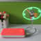 Mini USB Fan with Clock Display Flexible LED USB Fan for Desk Cooling and Time Display