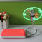 Mini USB Fan with Clock Display Flexible LED USB Fan for Desk Cooling and Time Display