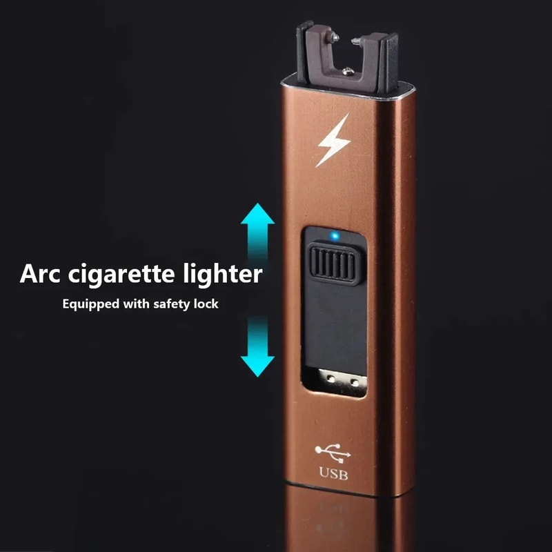 USB Rechargeable Plasma Lighter Windproof Metal Arc Lighter For Outdoor Everyday Use 2
