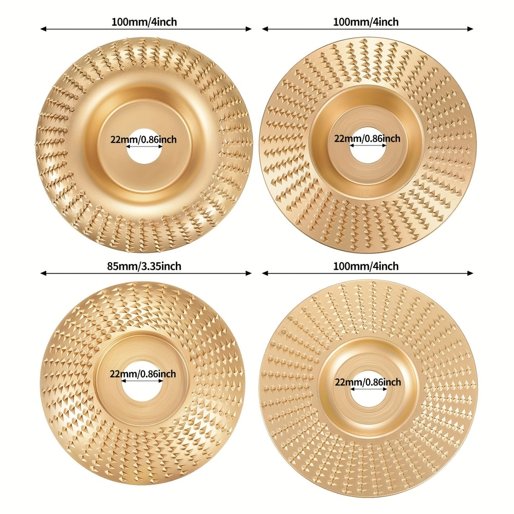 Angle Grinder Wood Carving Disc Set for Fast Shaping and Precision Woodworking
