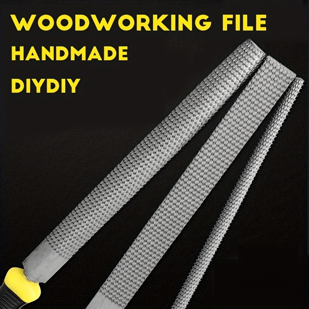 High Precision Woodworking Rasp File Set Carbon Steel Flat Round Half Round Files