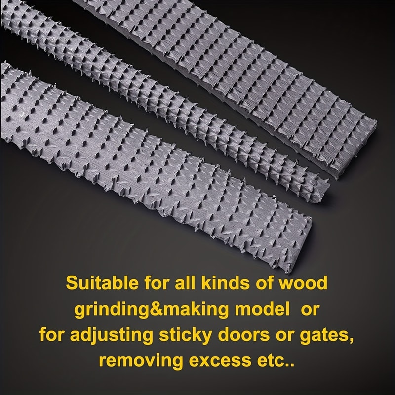 High Precision Woodworking Rasp File Set Carbon Steel Flat Round Half Round Files