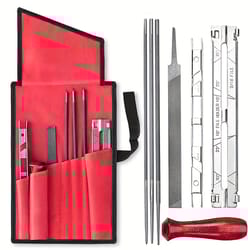professional chainsaw sharpening kit piece portable file set with guide & handle