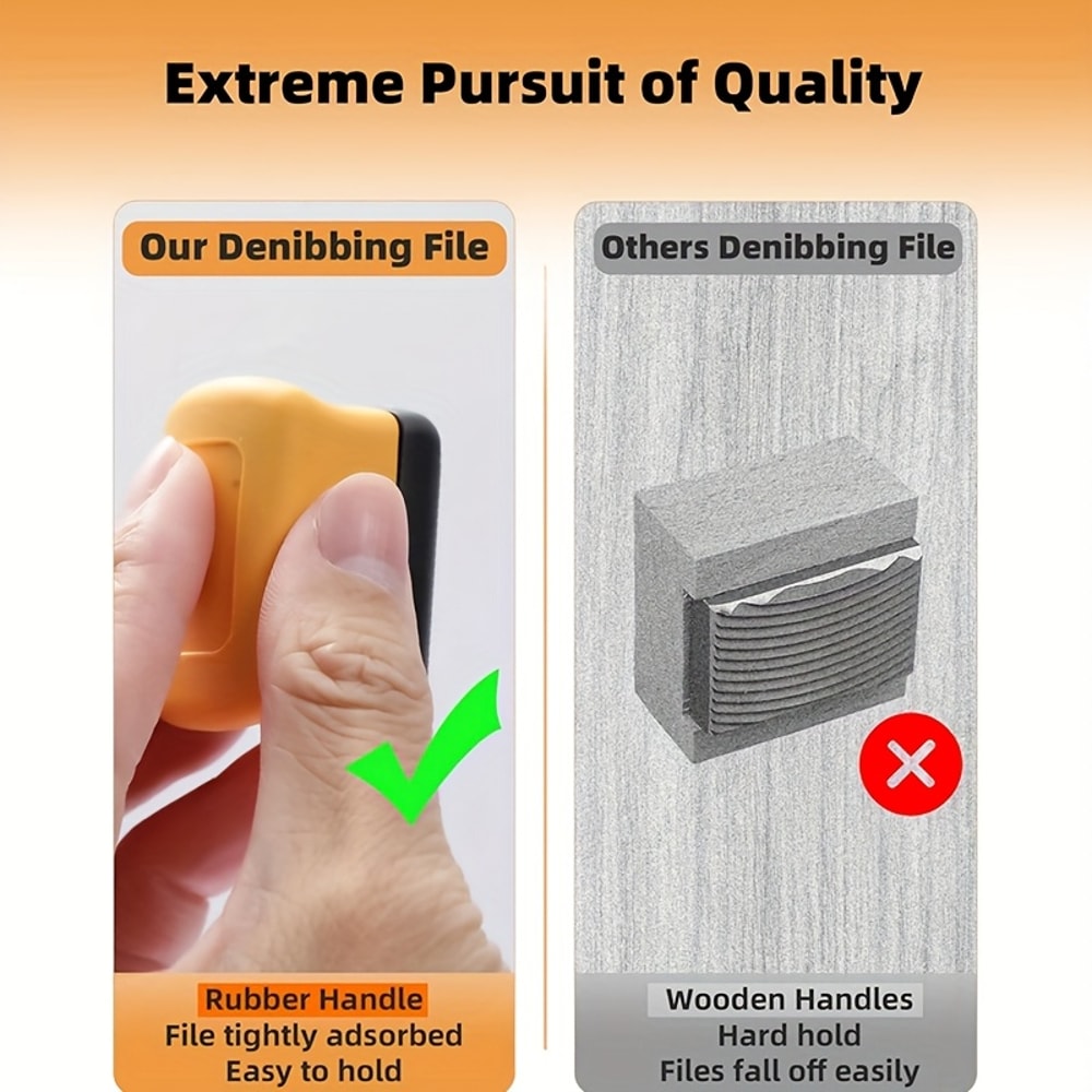 Professional Denibbing File Paint Nib Removal Tool for Auto Paint Repair & Surface Perfection