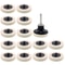 Inch Wool Felt Polishing Pads Roll Lock Glass Buffing Wheel Set