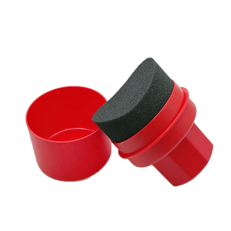 Curved Tire Dressing Applicator Pad With Cover For Easy Wheel Cleaning And Shine 7