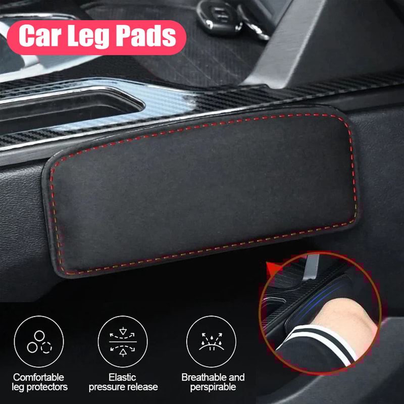 Memory Foam Car Knee Cushion Headrest Pillow For Ultimate Driving Comfort 0