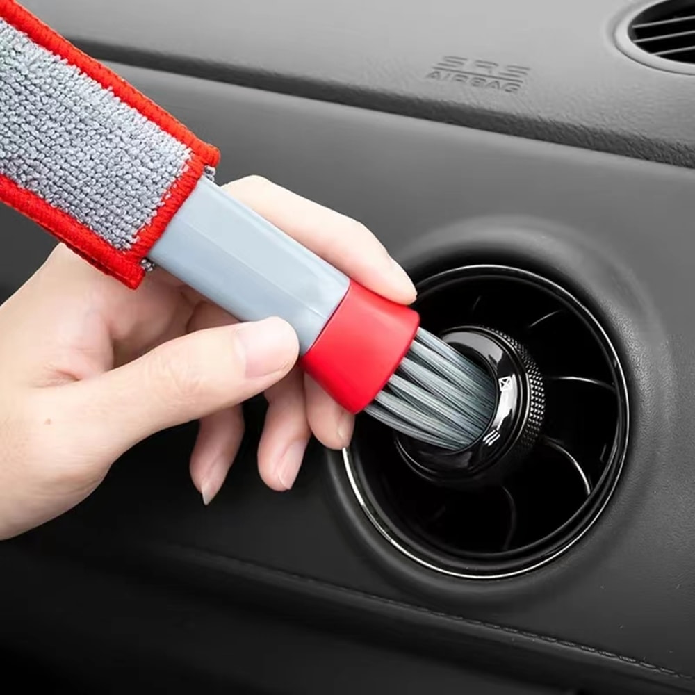 Car AC Vent Cleaning Brush Set Interior Dust Remover Tool