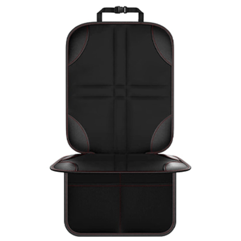 Universal Car Seat Protector for Kids with Kick Mat Waterproof Back Seat Cover