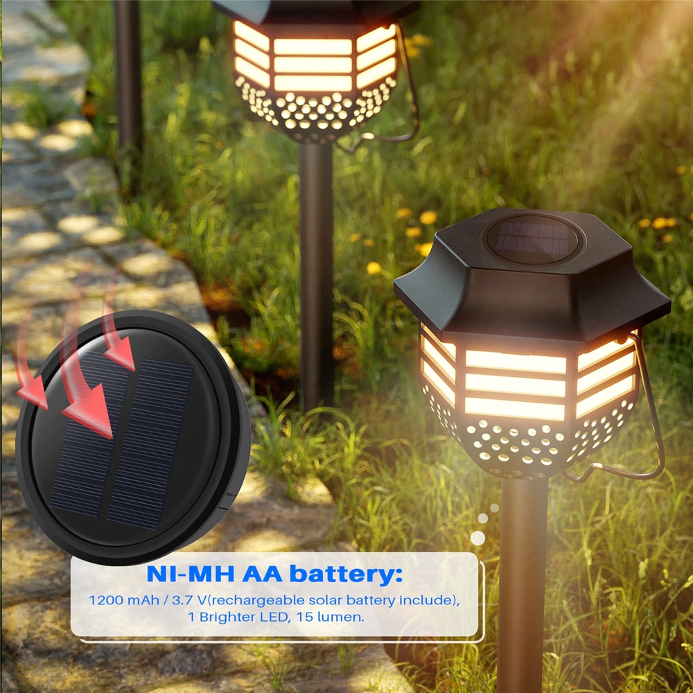 Solar Lantern Replacement Top with LED Panel High Efficiency Outdoor Hanging Light Upgrade