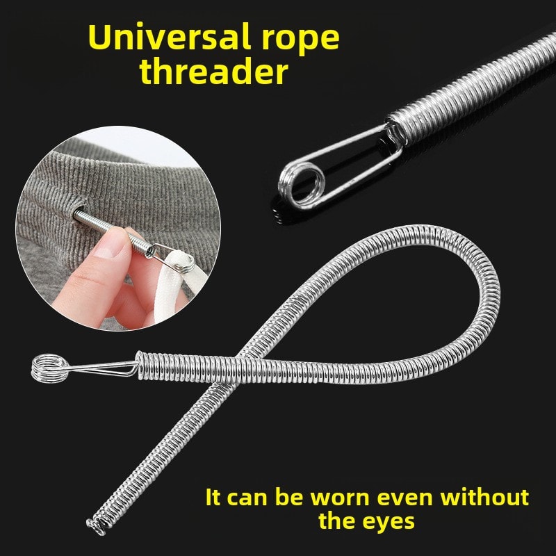 Flexible Drawstring Threader Tool for Sewing Elastic Cord and Hoodie Strings
