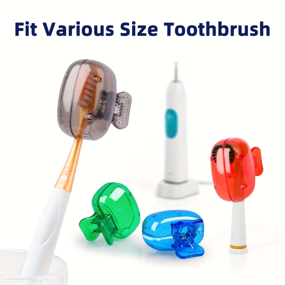 Portable Toothbrush Head Covers Set Travel Hygienic Cap Case Pack