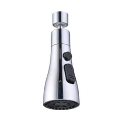 rotating faucet extender with splash filter aerator for kitchen sink