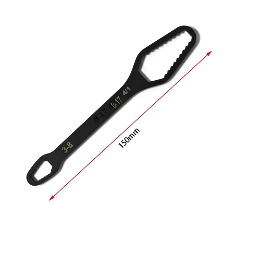 Universal Adjustable Grip Wrench Self Tightening Multi Size Spanner Tool