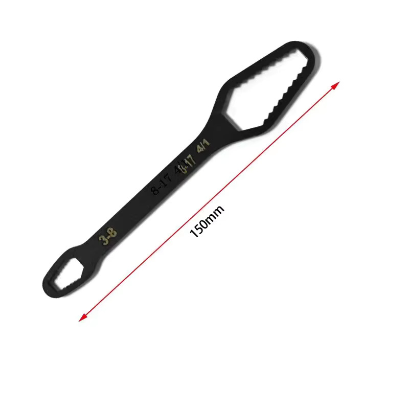 Universal Adjustable Grip Wrench Self Tightening Multi Size Spanner Tool