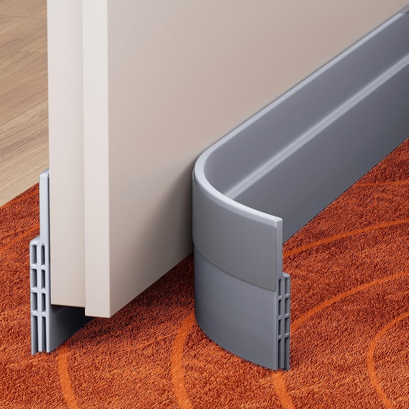 SilentSeal Door Draft Stopper Weather Stripping Sweep Guard