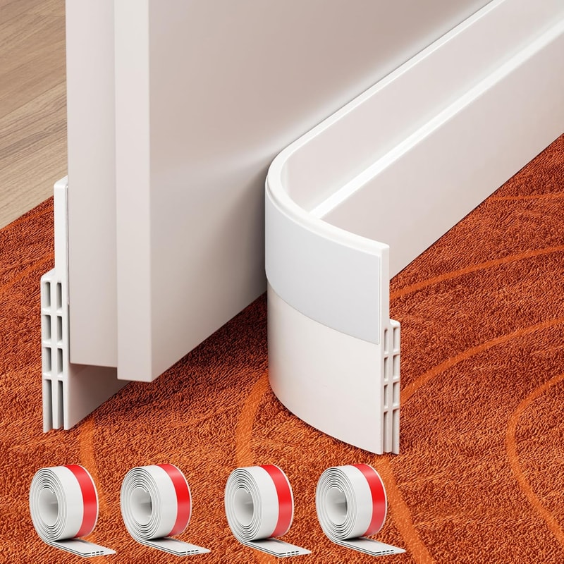 SilentSeal Door Draft Stopper Weather Stripping Sweep Guard