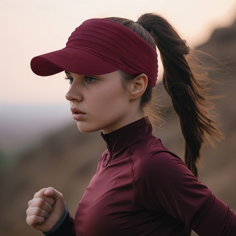 Quick Dry Sports Visor Running Cap with UV Sun Protection for Outdoor Comfort