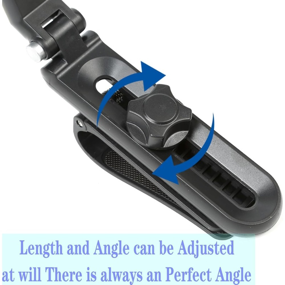 Rotatable Car Sun Visor Phone Holder Foldable Clip Mount for Safe Driving