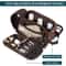 Waterproof Leather Travel Toiletry Bag for Men Compact Dopp Kit Organizer for Grooming Essentials