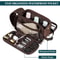 Waterproof Leather Travel Toiletry Bag for Men Compact Dopp Kit Organizer for Grooming Essentials