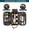 Waterproof Leather Travel Toiletry Bag for Men Compact Dopp Kit Organizer for Grooming Essentials