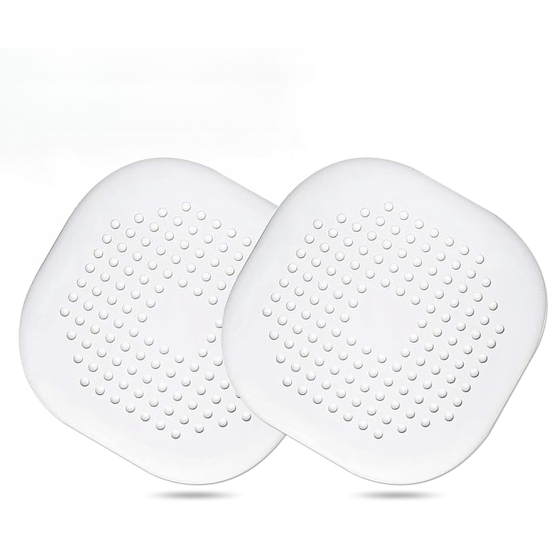 Pack Silicone Hair Drain Catcher Shower Drain Cover with Strong Suction for Bathroom Kitchen