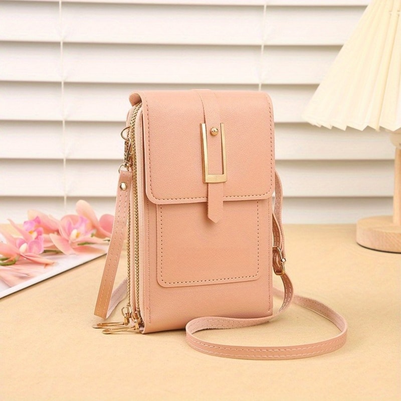 Mini Crossbody Key Holder Bag Compact Small Shoulder Coin Purse for Everyday Essentials