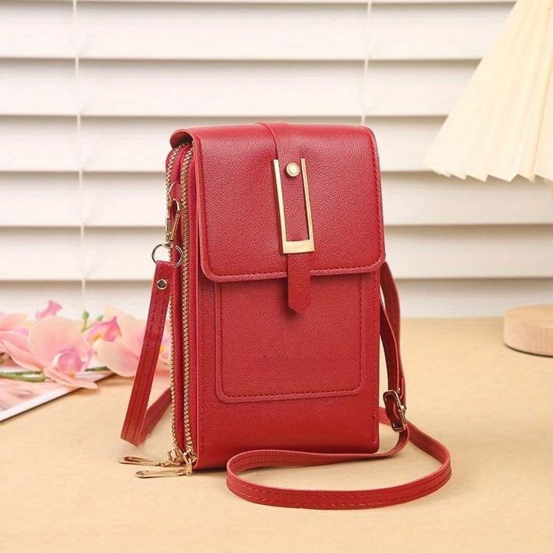 Mini Crossbody Key Holder Bag Compact Small Shoulder Coin Purse for Everyday Essentials