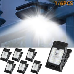 solar motion sensor clip on lights waterproof outdoor security led