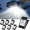 Solar Motion Sensor Clip On Lights Waterproof Outdoor Security LED