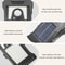 Solar Motion Sensor Clip On Lights Waterproof Outdoor Security LED