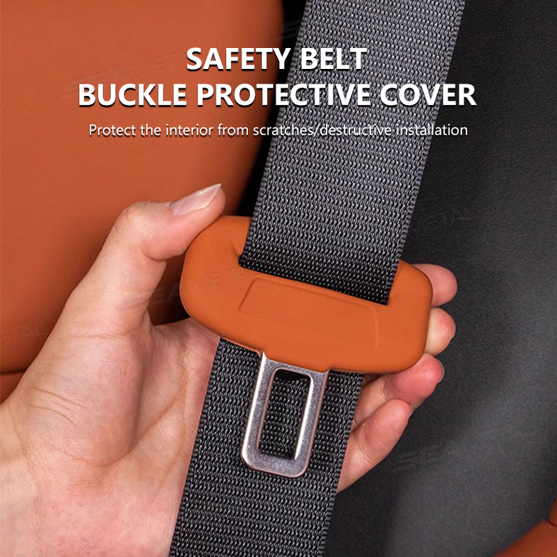 Universal Seat Belt Buckle Cover Anti Scratch Car Buckle Protector Set
