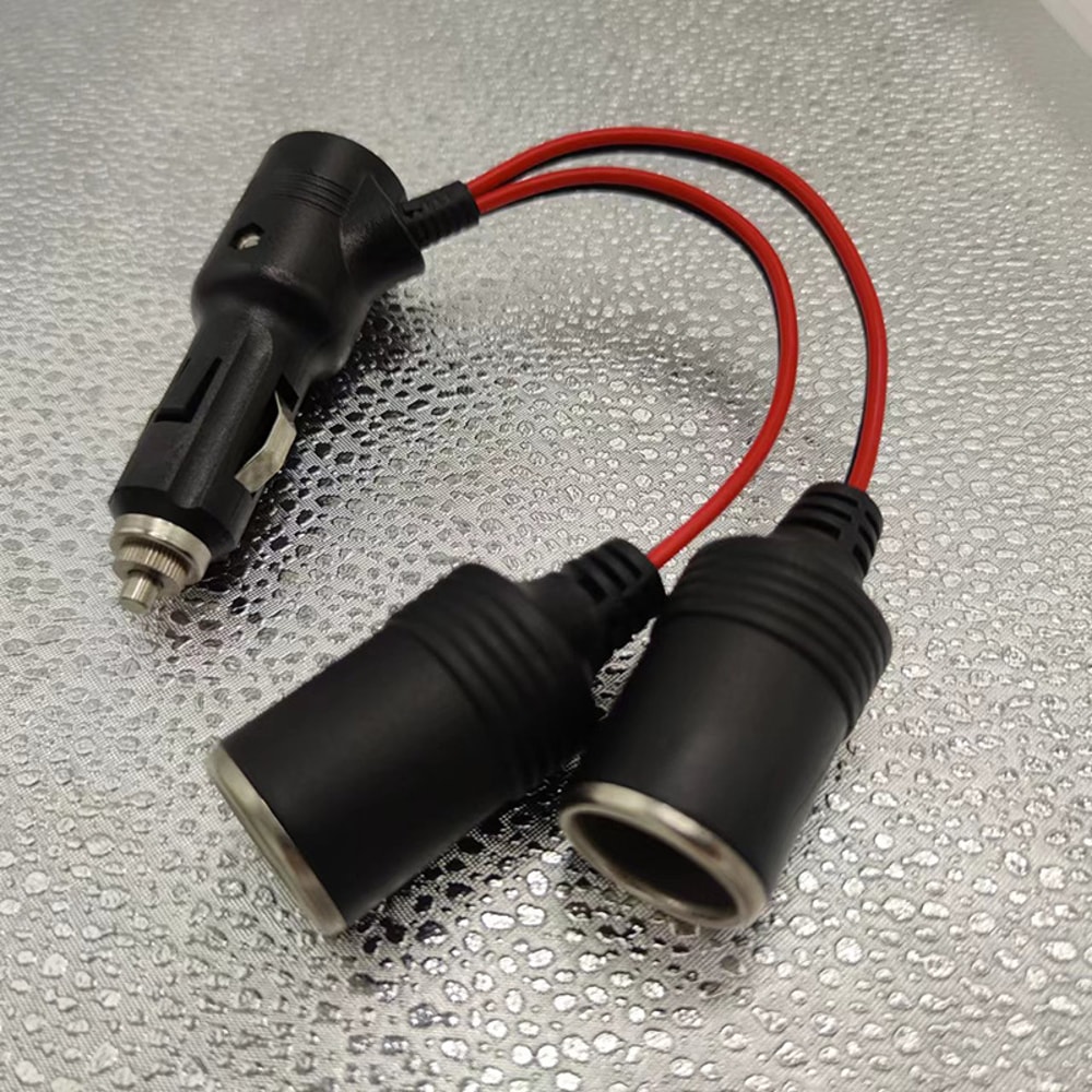 Dual Socket Car Power Splitter Adapter with Switch for GPS Phone Charger Dash Cam