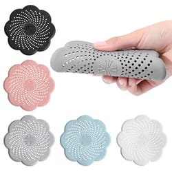 flower silicone drain hair catcher strainer cover for sink and shower