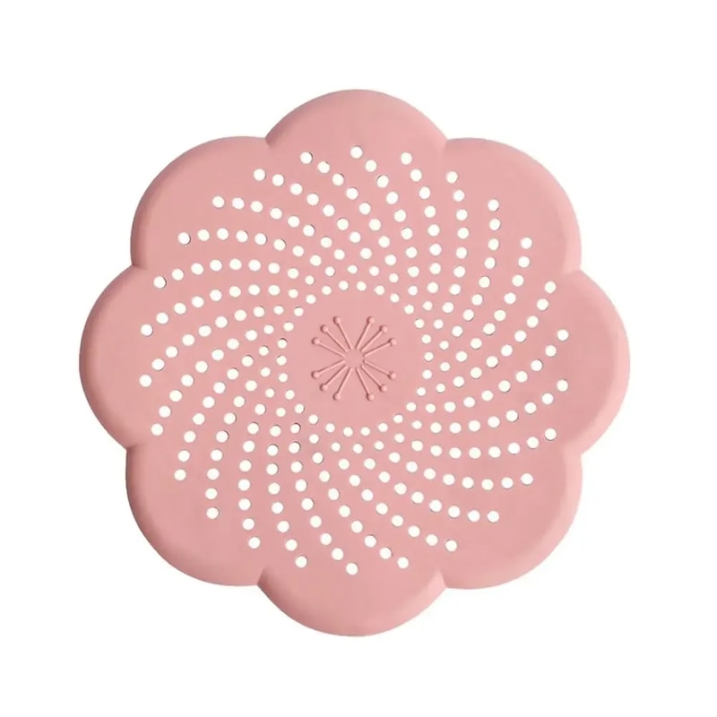 Flower Silicone Drain Hair Catcher Strainer Cover For Sink And Shower 9