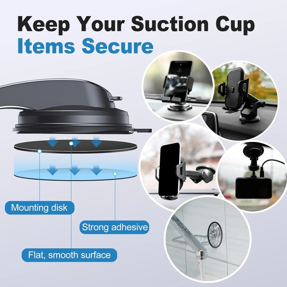 Universal Car Dashboard Mount Pad 80mm Non Slip Base For GPS Phone Holder 3