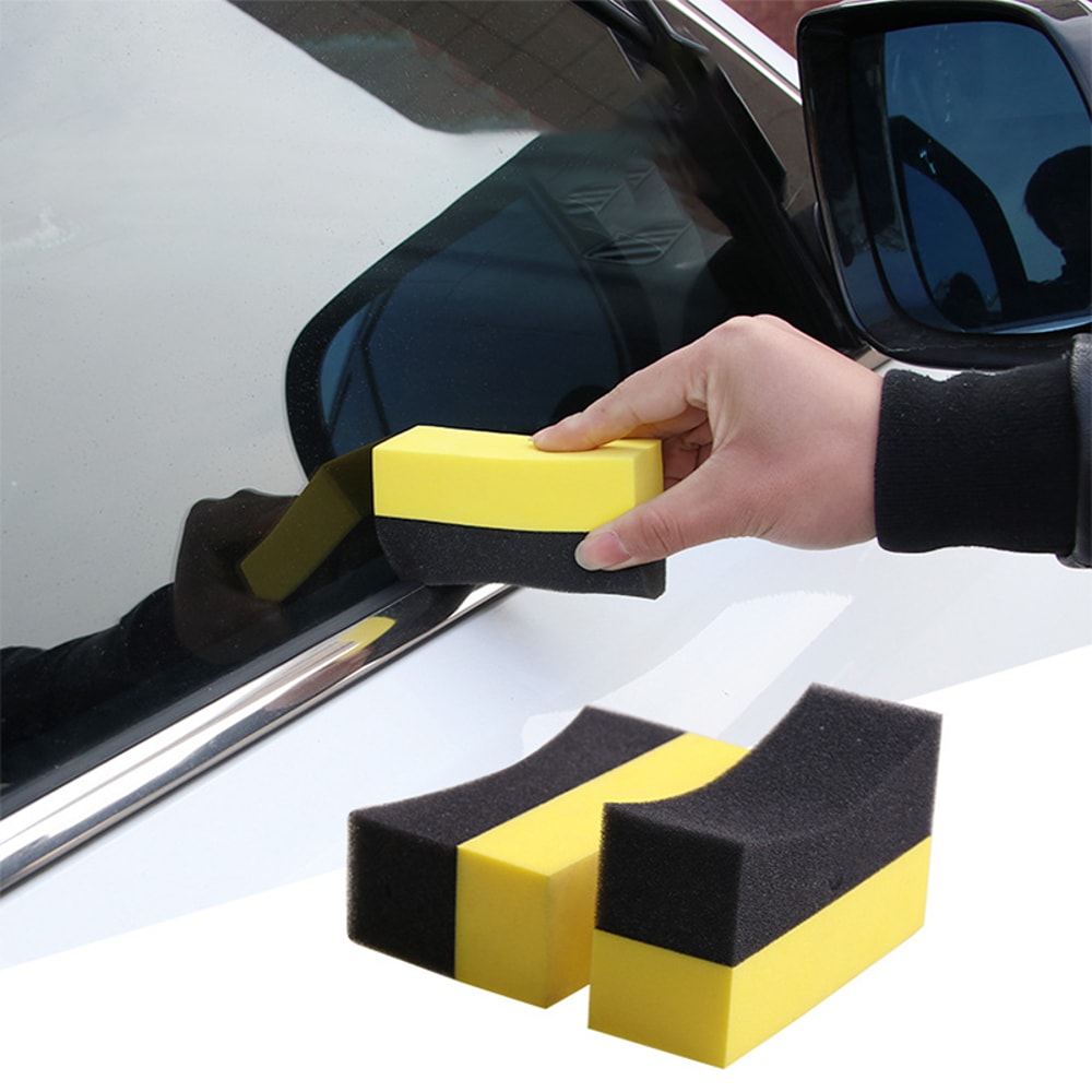 Premium Car Wheel Cleaning Brush & Tire Sponge Set for Detailing and Polishing